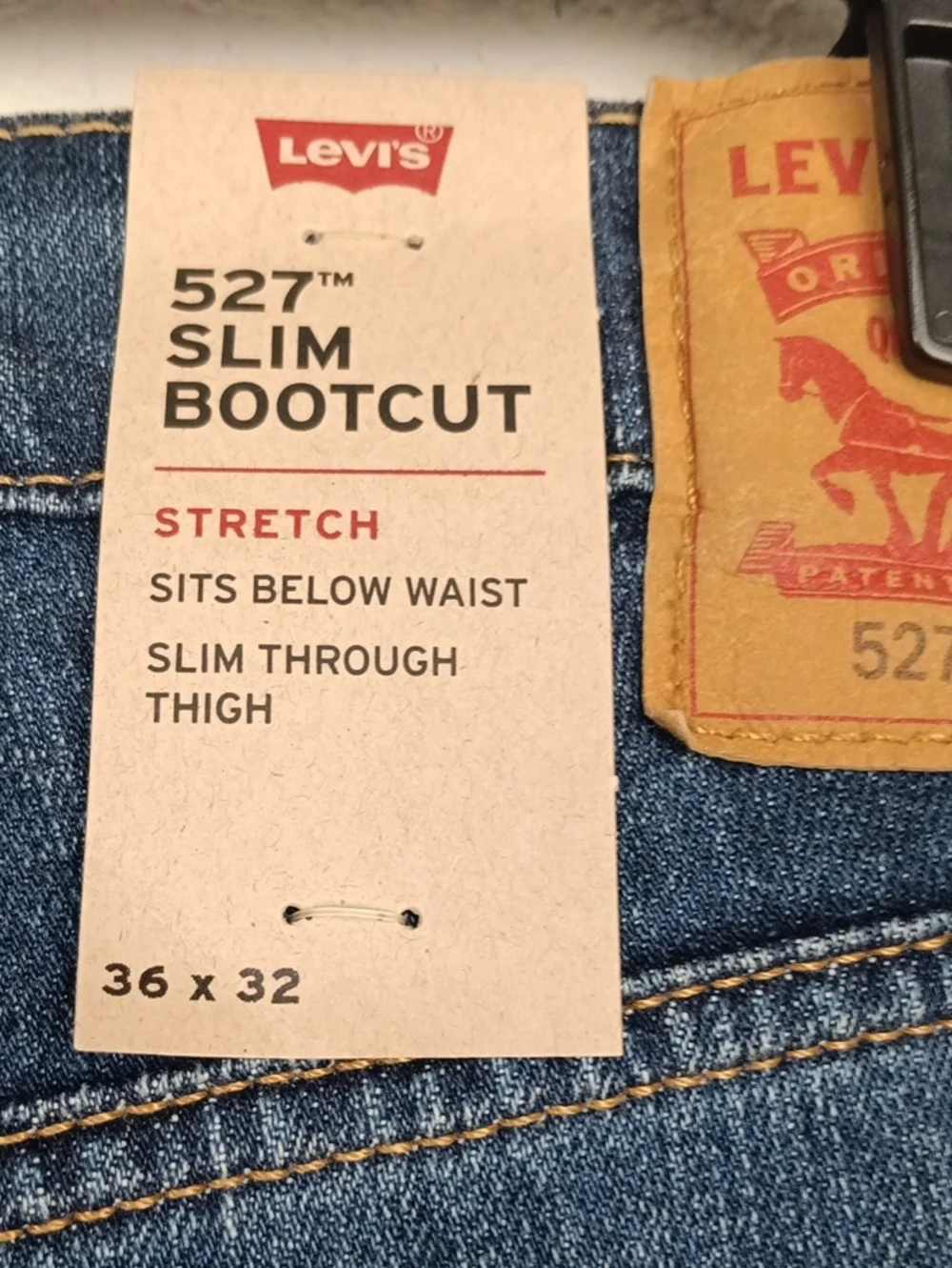 Levi's Men's 527 Slim 5 Pocket Bootcut Dark Wash Jeans Sz 36 × 32